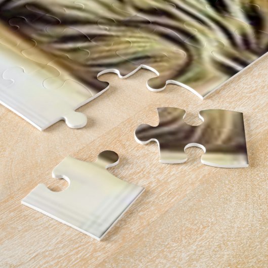 Trending Leopard Blue Eyes Puzzle Legpuzzel (Zijkant)