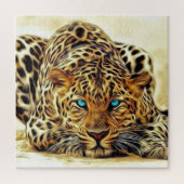 Trending Leopard Blue Eyes Puzzle Legpuzzel (Verticaal)