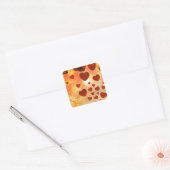 Trending liefdesharten, accessoires. Valentijnsdag Vierkante Sticker (Envelop)