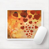 Trending love hararts, accessoires. Valentijnsdag Muismat (Met muis)