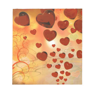 Trending love hararts, accessoires. Valentijnsdag Notitieblok