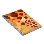 Trending love hararts, accessoires. Valentijnsdag Notitieboek (Rechterzijde)