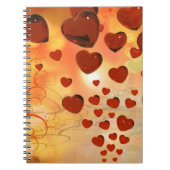 Trending love hararts, accessoires. Valentijnsdag Notitieboek (Voorkant)
