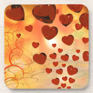 Trending love hararts, accessoires. Valentijnsdag Onderzetter