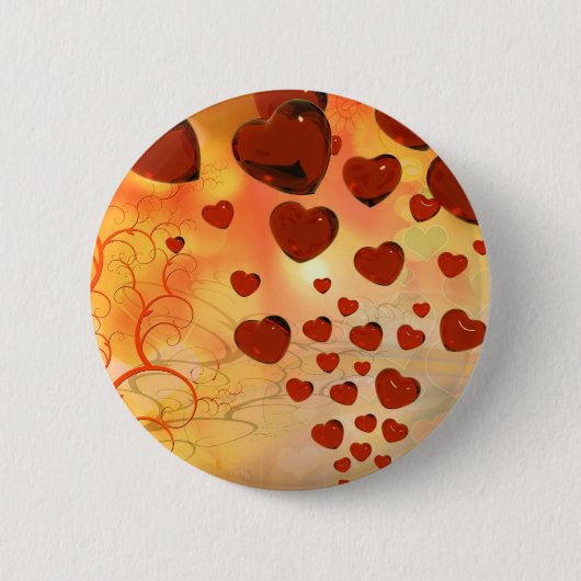 Trending love hararts, accessoires. Valentijnsdag Ronde Button 5,7 Cm (Voorkant)