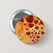 Trending love hararts, accessoires. Valentijnsdag Ronde Button 5,7 Cm (Voorkant /achterkant)