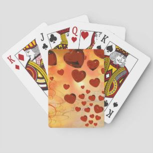 Trending love hararts, accessoires. Valentijnsdag Speelkaarten