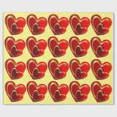 Trending Love Loading Rode Harten Persoonlijke Cad Cadeaupapier (Vlak)