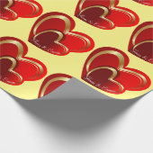 Trending Love Loading Rode Harten Persoonlijke Cad Cadeaupapier (Hoek)