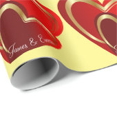 Trending Love Loading Rode Harten Persoonlijke Cad Cadeaupapier (Rol Hoek)