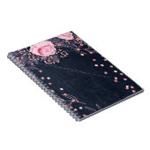 Trending Metallic Floral Stationery Budget Girly Notitieboek (Rechterzijde)
