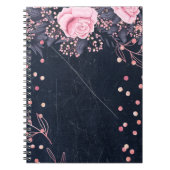 Trending Metallic Floral Stationery Budget Girly Notitieboek (Voorkant)