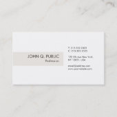 Trending Minimalistisch Eenvoudig Chique Ontwerp M Visitekaartje (Voorkant)