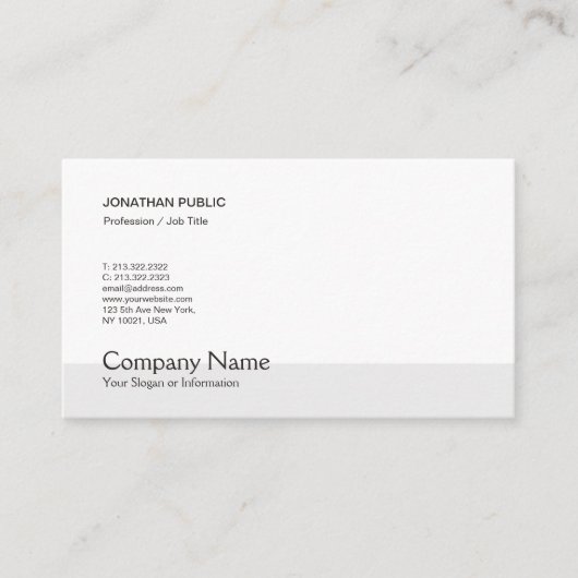 Trending Modern Elegant Creatief Eenvoudig Grafisc Visitekaartje (Voorkant)