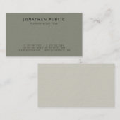 Trending Modern Elegant Premium Dikke Luxe Visitekaartje (Voorkant / Achterkant)