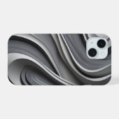 Trending Modern Gray Phone Case iPhone 15 Case (Achterkant horizontaal)