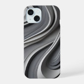 Trending Modern Gray Phone Case iPhone 15 Case (Achterkant)