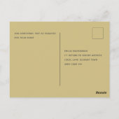 Trending Modern minimalist Simple Wedding RSVP POS Briefkaart (Achterkant)