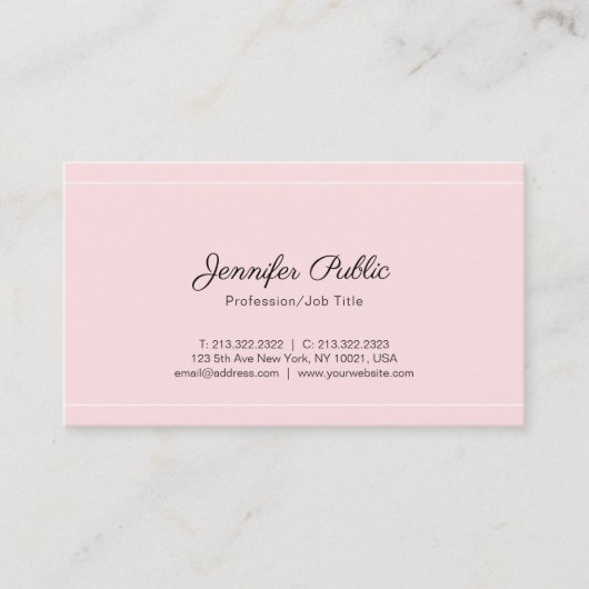 Trending Modern Moderne, geavanceerde platte wand Visitekaartje (Voorkant)