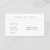 Trending Modern Professional Elegant Plain Visitekaartje (Voorkant)