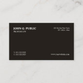 Trending Modern Professioneel Zwart Wit Slank Visitekaartje (Voorkant)