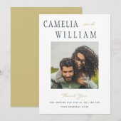 Trending Modern Wedding DANK JE FOTO Kaart (Voorkant / Achterkant)