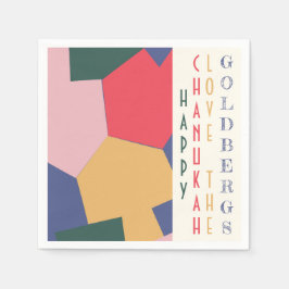 Trending moderne Chanoeka Dreidels Servet