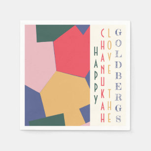 Trending moderne Chanoeka Dreidels Servet