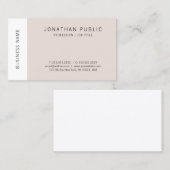 Trending Moderne Elegant Simple Design Sjabloon Visitekaartje (Voorkant / Achterkant)