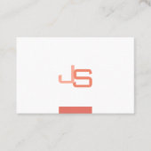 Trending Monogram Modern Elegant Sjabloon Visitekaartje (Voorkant)