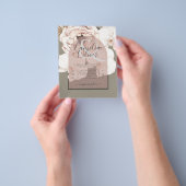 Trending MOSS BLUSH WEDDING Sage Dusty Pink Flyer (Hand)