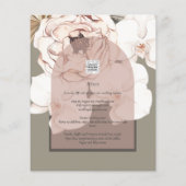 Trending MOSS BLUSH WEDDING Sage Dusty Pink Flyer (Achterkant)
