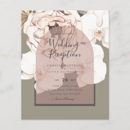 Trending MOSS BLUSH WEDDING Sage Dusty Pink Flyer