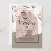 Trending MOSS BLUSH WEDDING Sage Dusty Pink Kaart (Voorkant)