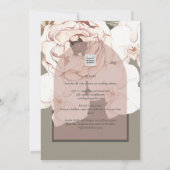 Trending MOSS BLUSH WEDDING Sage Dusty Pink Kaart (Achterkant)