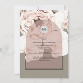 Trending MOSS BLUSH WEDDING Sage Dusty Pink Kaart (Achterkant)