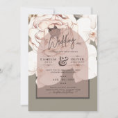 Trending MOSS BLUSH WEDDING Sage Dusty Pink Kaart (Voorkant)