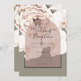 Trending MOSS BLUSH WEDDING Sage Dusty Pink Kaart