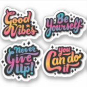 trending motivatie quotes sticker pack (Voorkant)