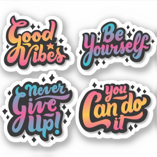 trending motivatie quotes sticker pack (Voorkant)