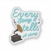 Trending Music Quotes Sticker (Voorkant)