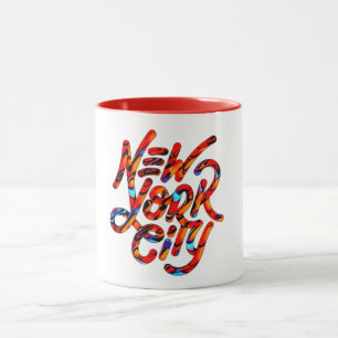 Trending New York City Logo in Summer Colors Mok