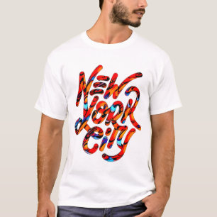 Trending New York City Logo in Summer Colors T-shirt
