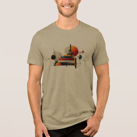 trending ontwerp Tri-Blend shirt (Voorkant)