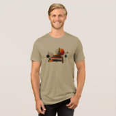 trending ontwerp Tri-Blend shirt (Voorkant volledig)