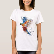 Trending Parrot Waterverf T-Shirt