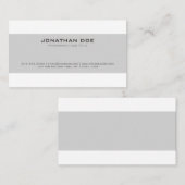 Trending Professional modern Stijlvol White Visitekaartje (Voorkant / Achterkant)