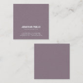 Trending Professional Plain Pearl Finish Luxe Vierkante Visitekaartje (Voorkant / Achterkant)