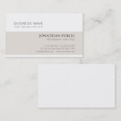 Trending Professioneel Modern Clean Chic Plain Lux Visitekaartje (Voorkant / Achterkant)