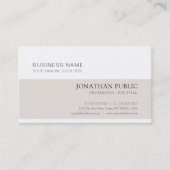 Trending Professioneel Modern Clean Chic Plain Lux Visitekaartje (Voorkant)